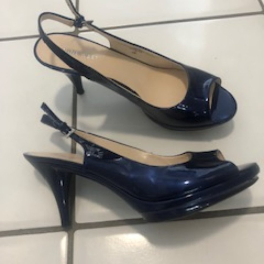 Sapphire Blue Nine West high heel dress sandal